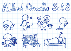 Alfred Doodle Set 2 - Free Vectors