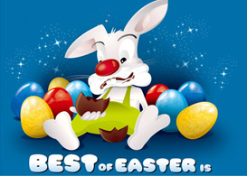 Best of Easter is Chocolate  Free Vectors