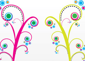 Colorful Swirls Vectors - Free Vectors