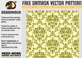 Damask seamless  Free Vectors