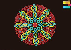 Folklore ornament  Free Vectors