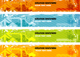 Grunge Banners - Free Vectors