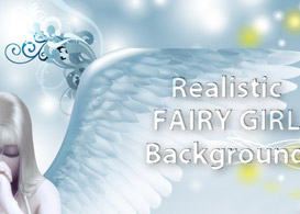 Realistic Fairy Girl  Free Vectors