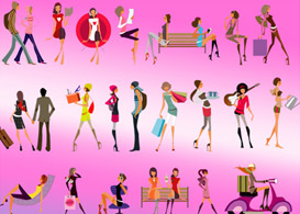 Vector Glamor Girls - Free Vectors